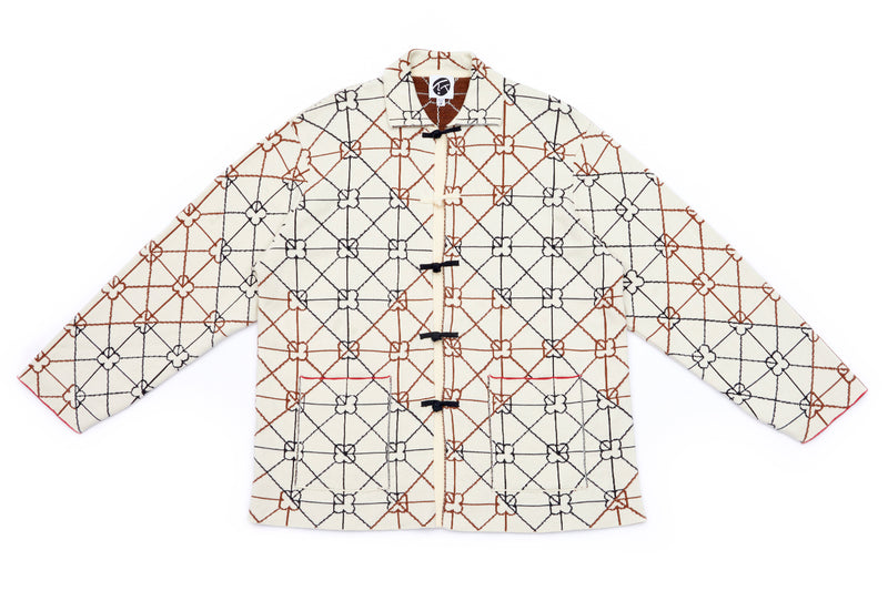Louis Vuitton Monogram Tile Jacquard Cropped Cardigan