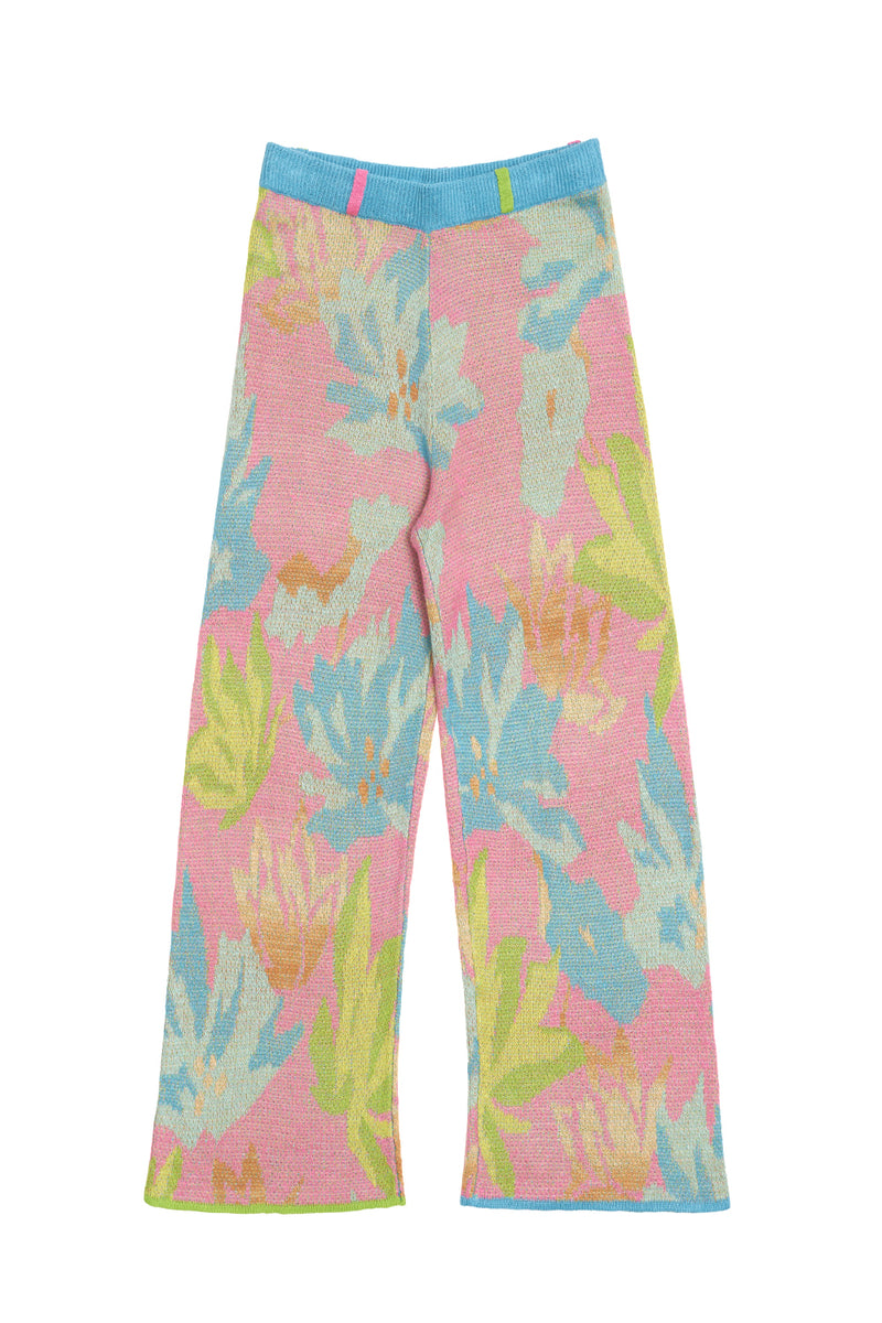 Lily Easy Pant in Candy and in Midnight Linen Jacquard