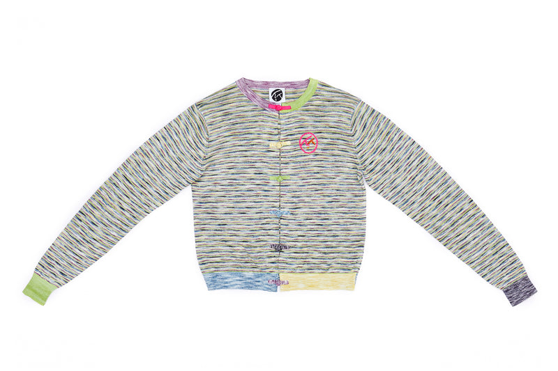 *2 colorways!!* Mabo (Linen) Cardigan in Lime/Sunset Spacedye Stripe and in  Ocean Spacedye Microstripe