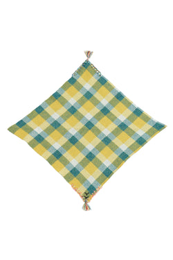 Bao Plaid Handkerchief in 2 colorways~ Mustard and Currant Jacquard~