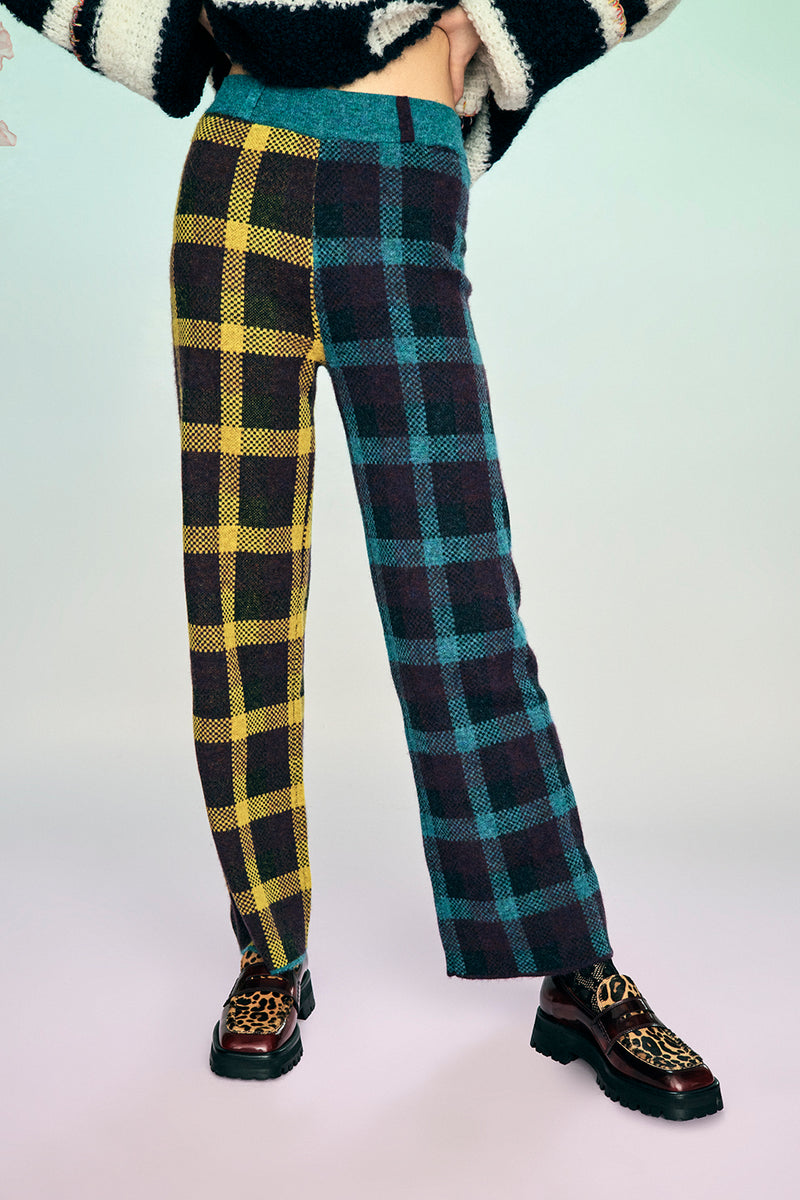 Buy Men's Fashion Plaid Pants yellow Online in India - Etsy