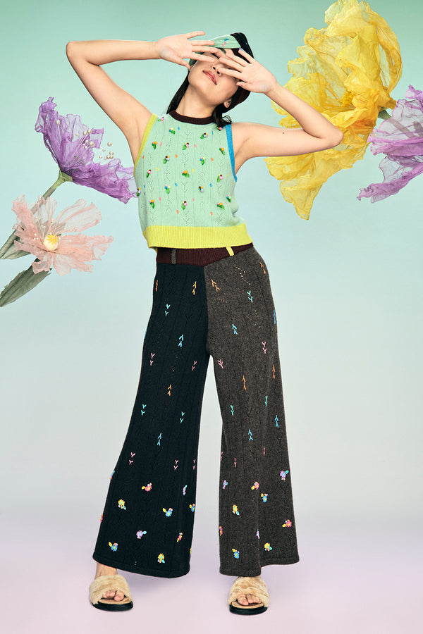 Daisy Oversized Pant in Portabello Lambswool
